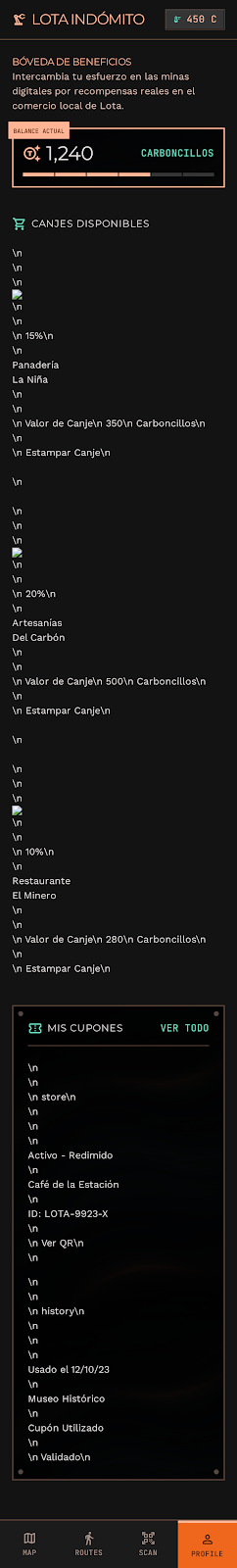 B veda de beneficios est tica de fichas mineras