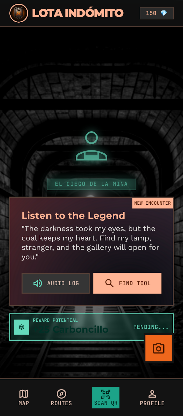 Encuentro en RA con El Ciego de la Mina
