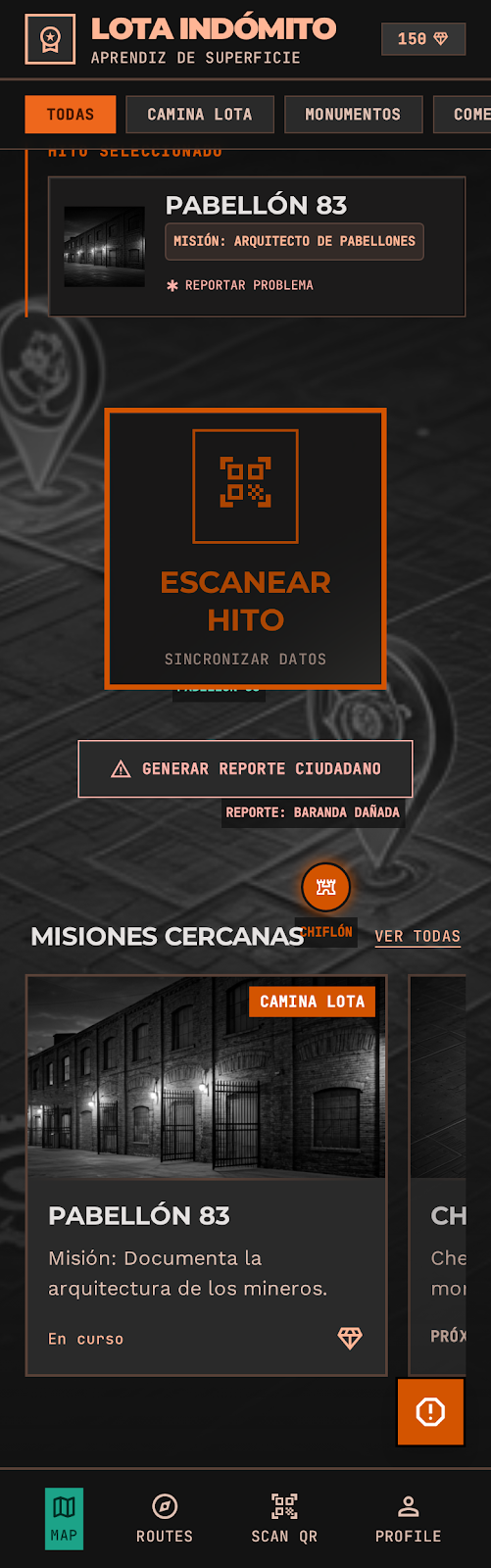 Mapa interactivo con reportes ciudadanos
