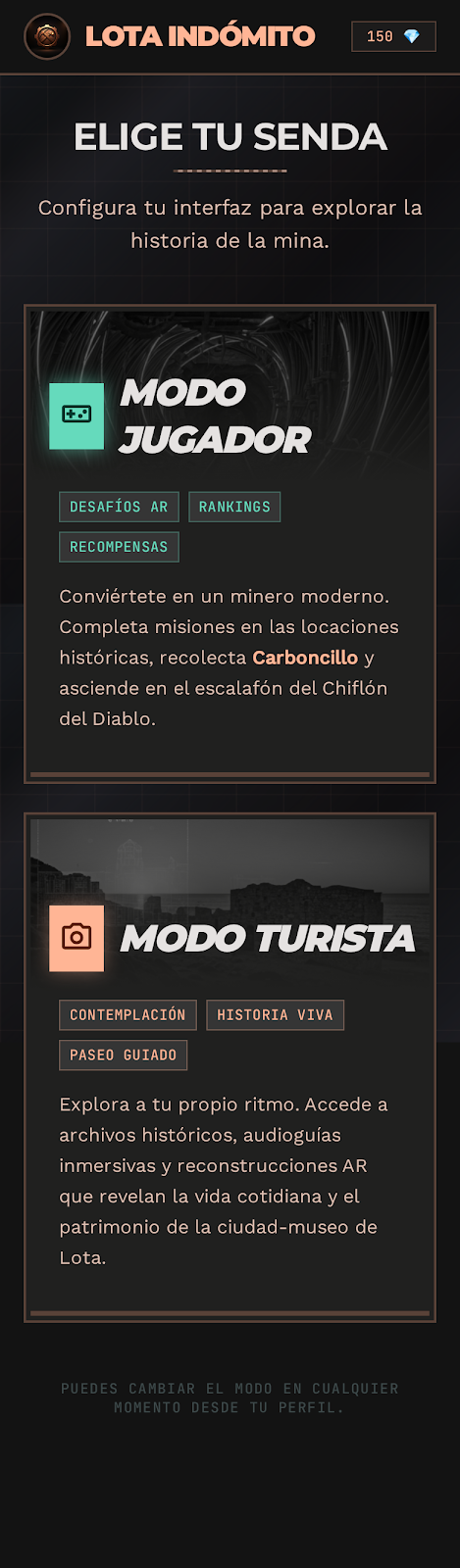 Selecci n de modo lota ind mito
